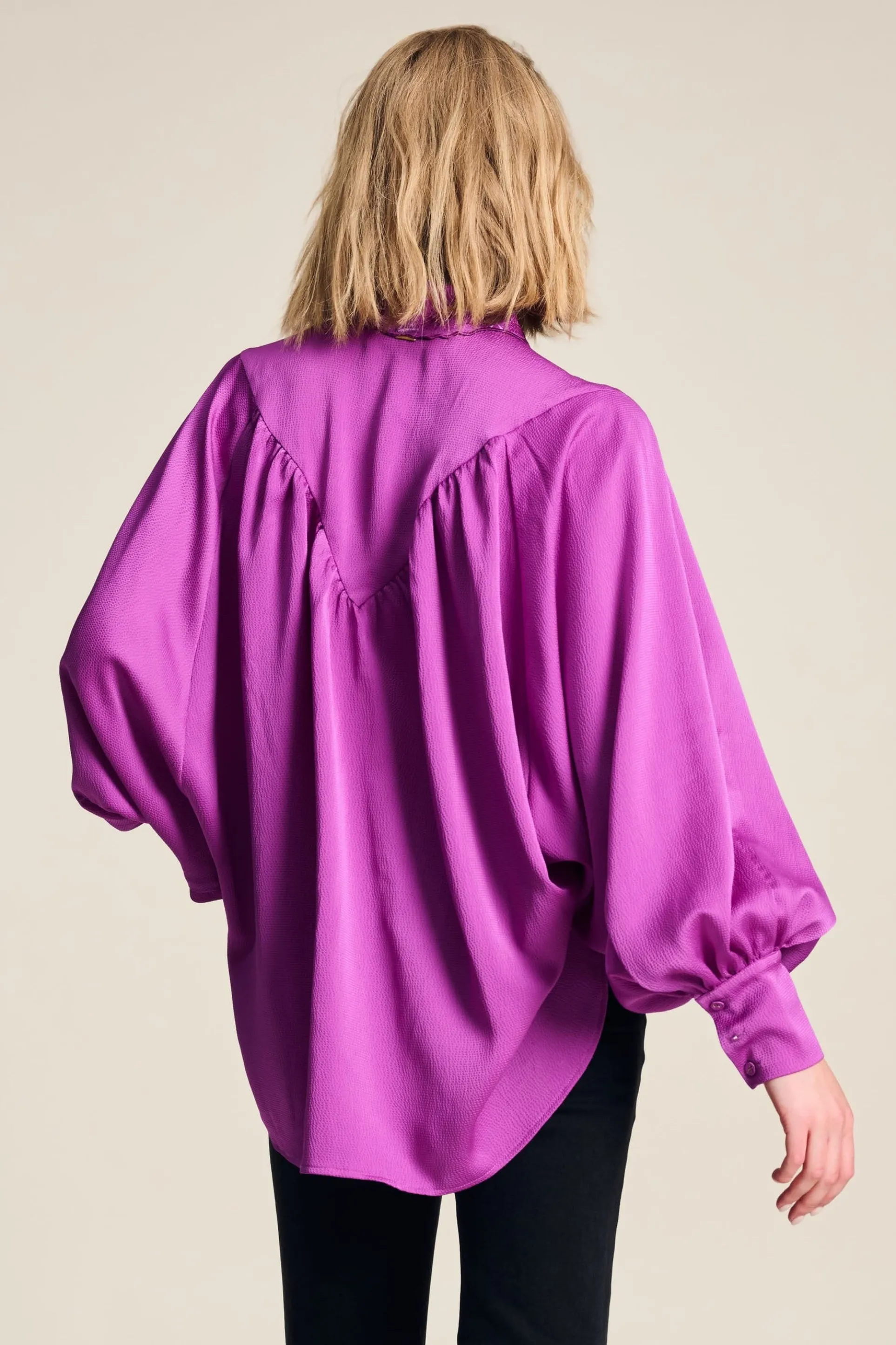 BLOUSE Feathers Cactus Pink