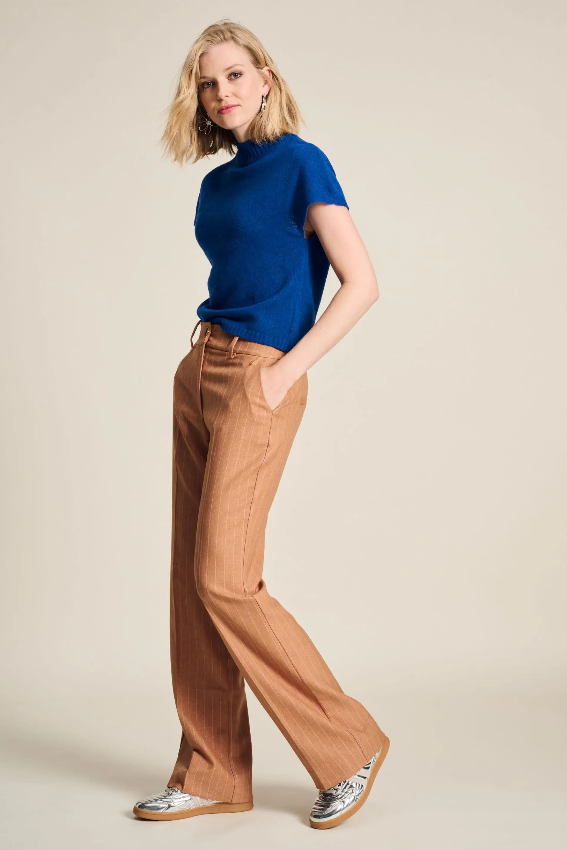 BROEK Striped Sugar Brown