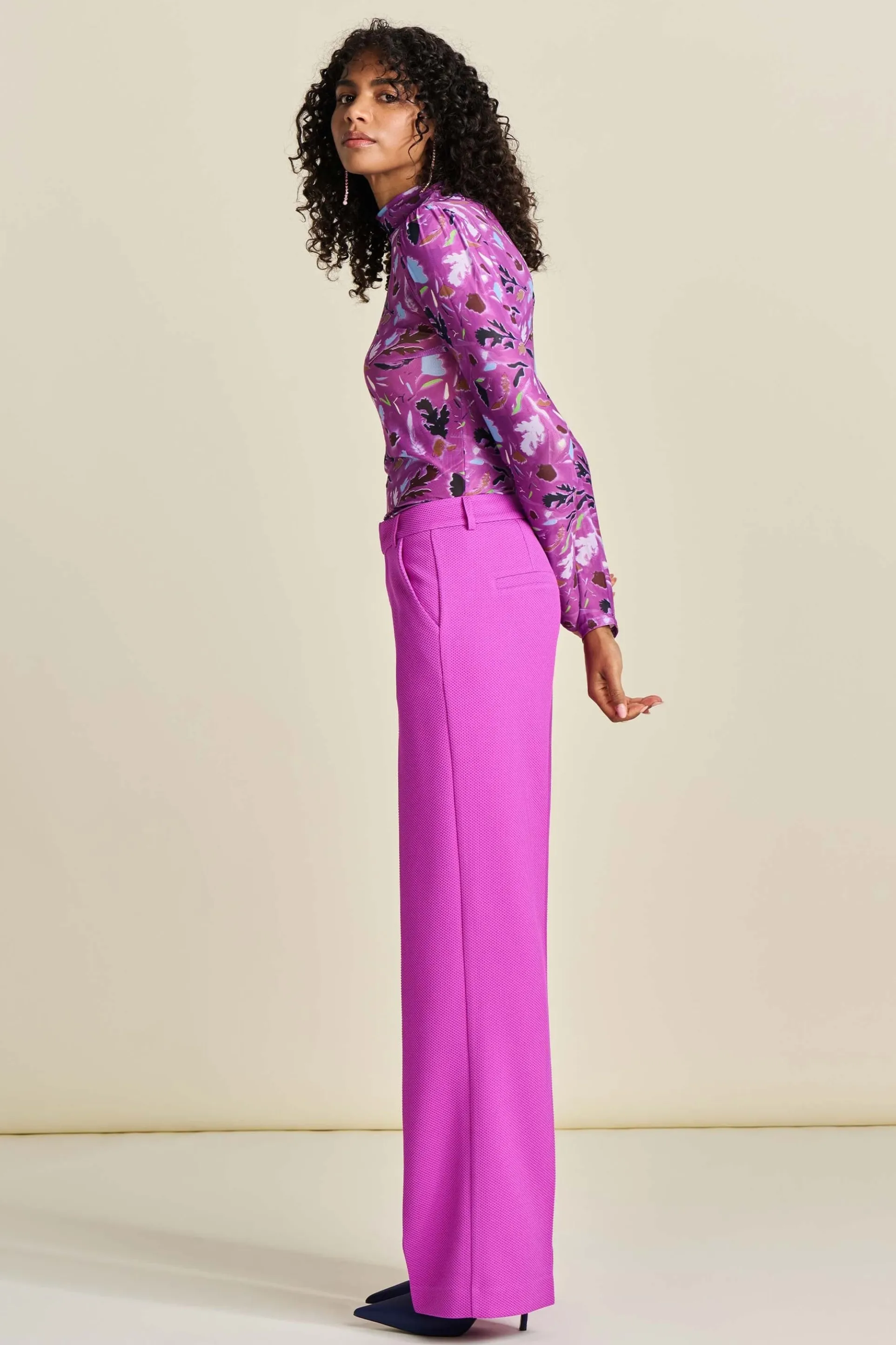 BROEK Wide Leg Cactus Pink
