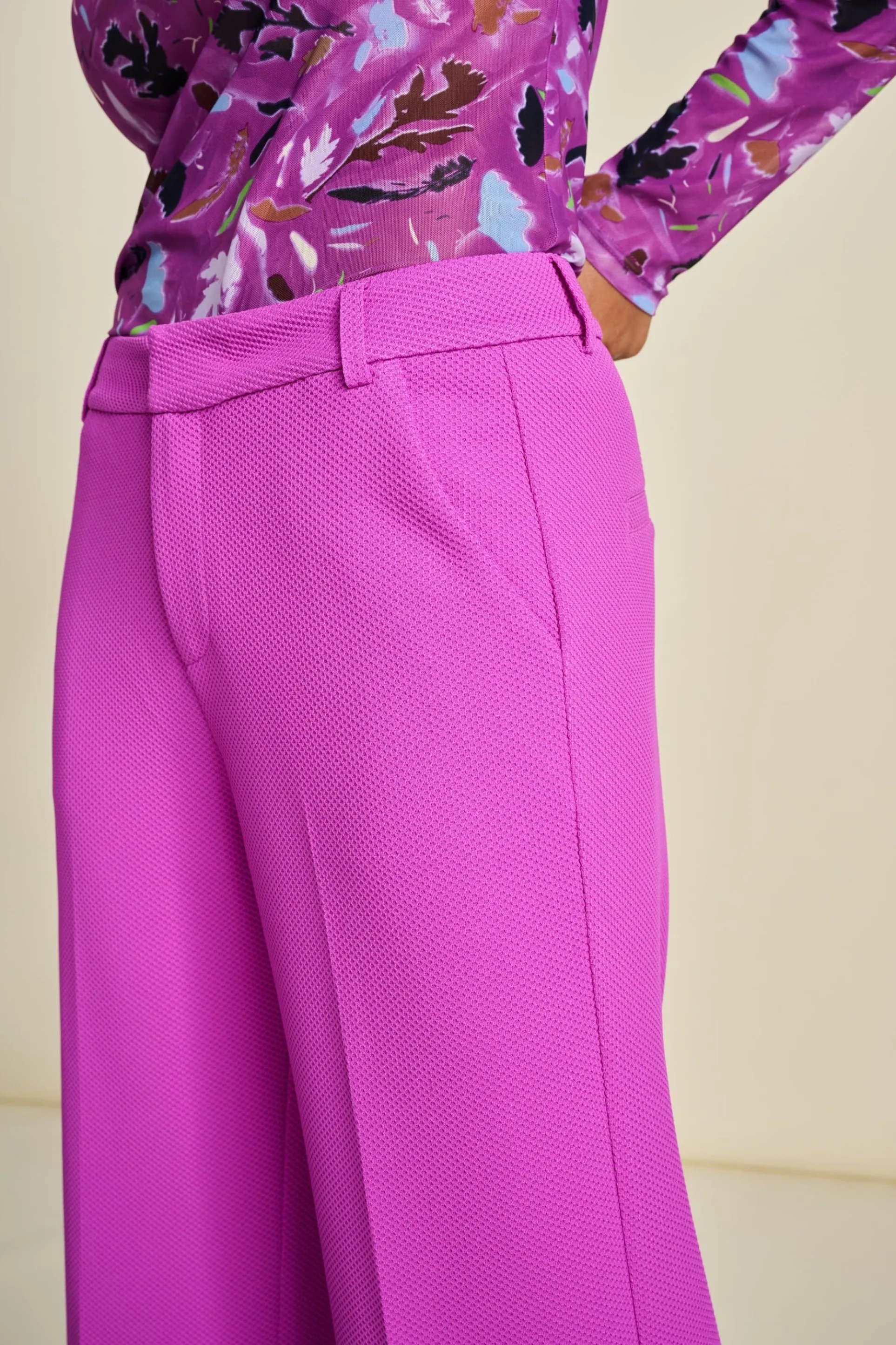 BROEK Wide Leg Cactus Pink