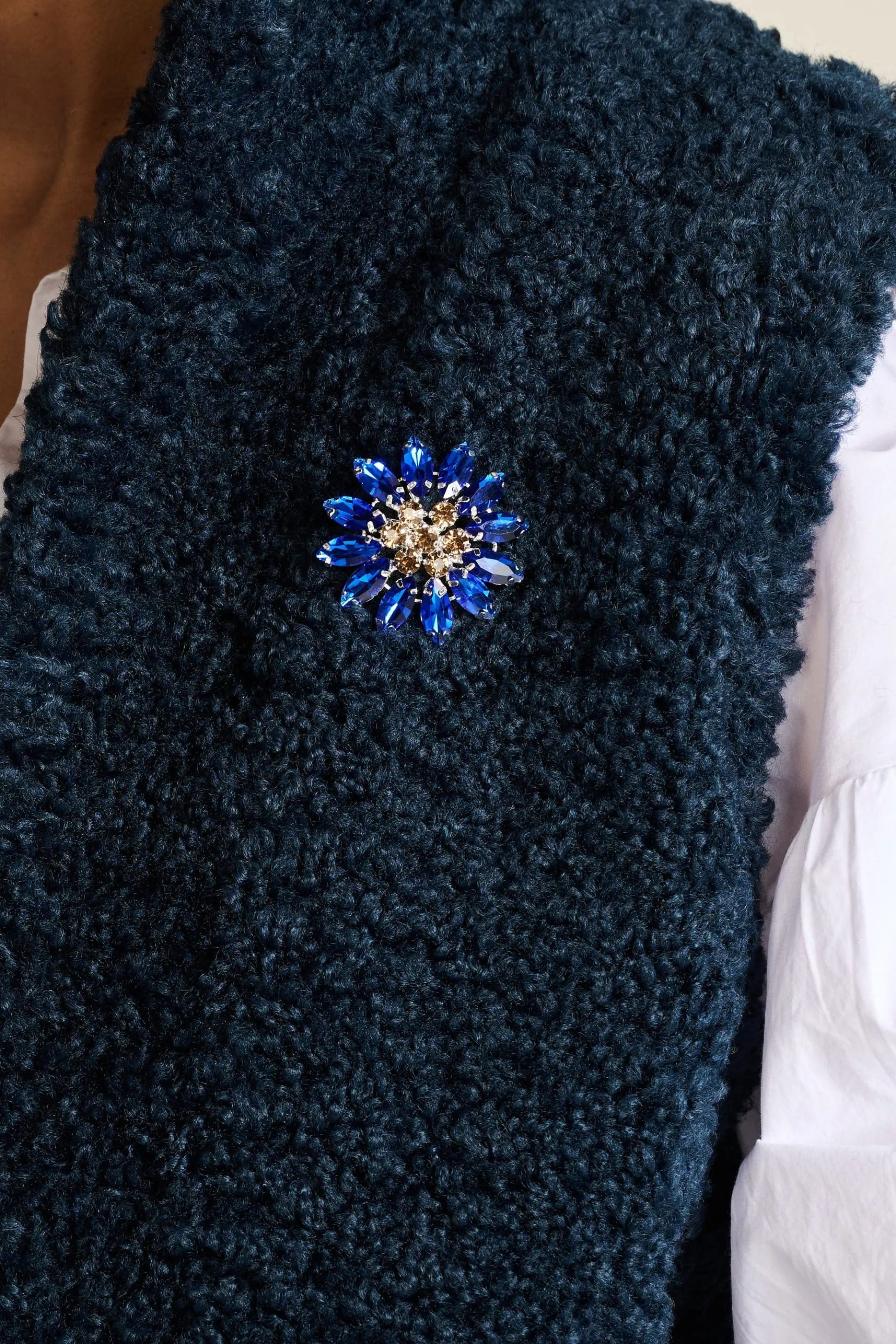 GILET Teddy Love Navy