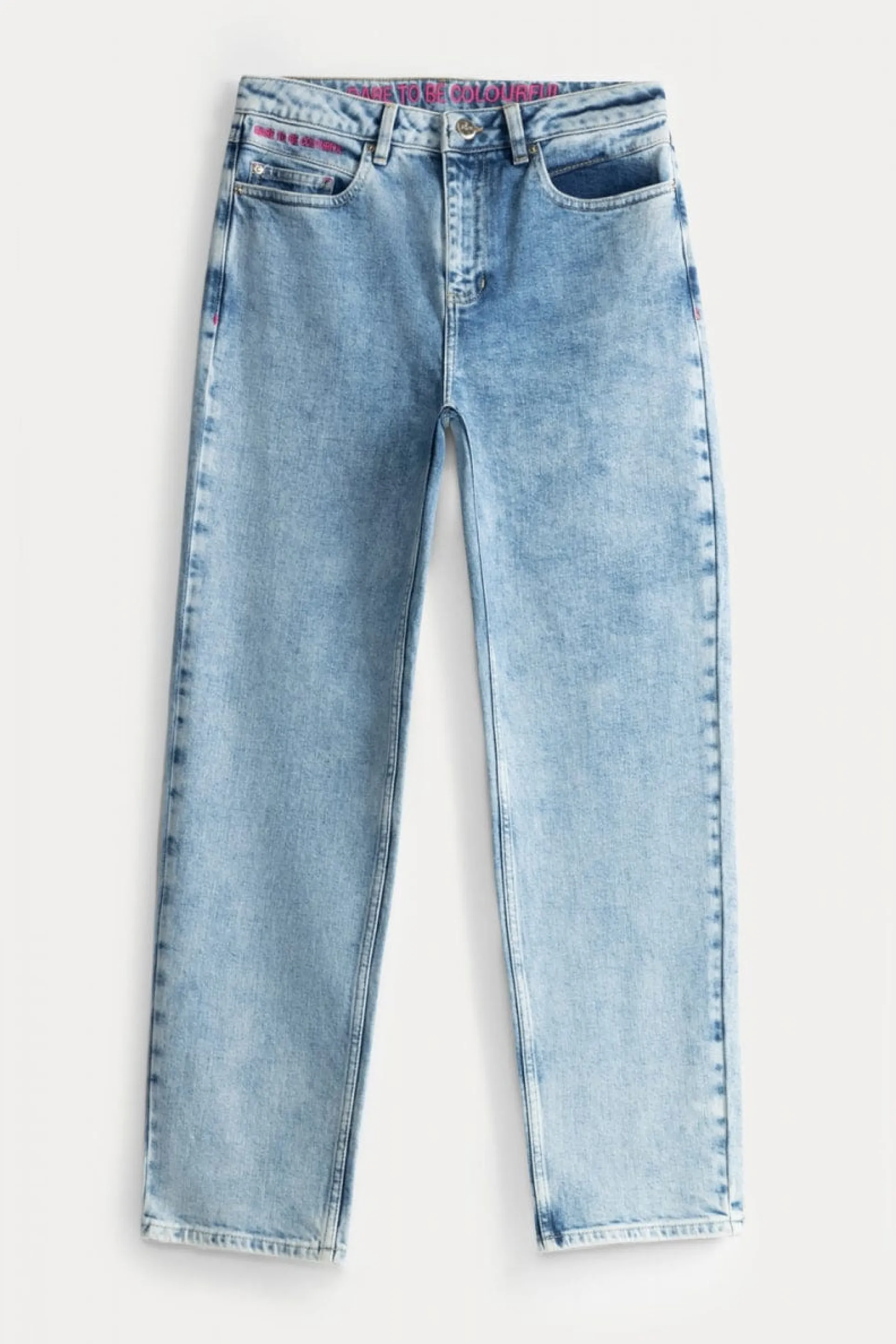JEANS Eline Straight Mid Blue