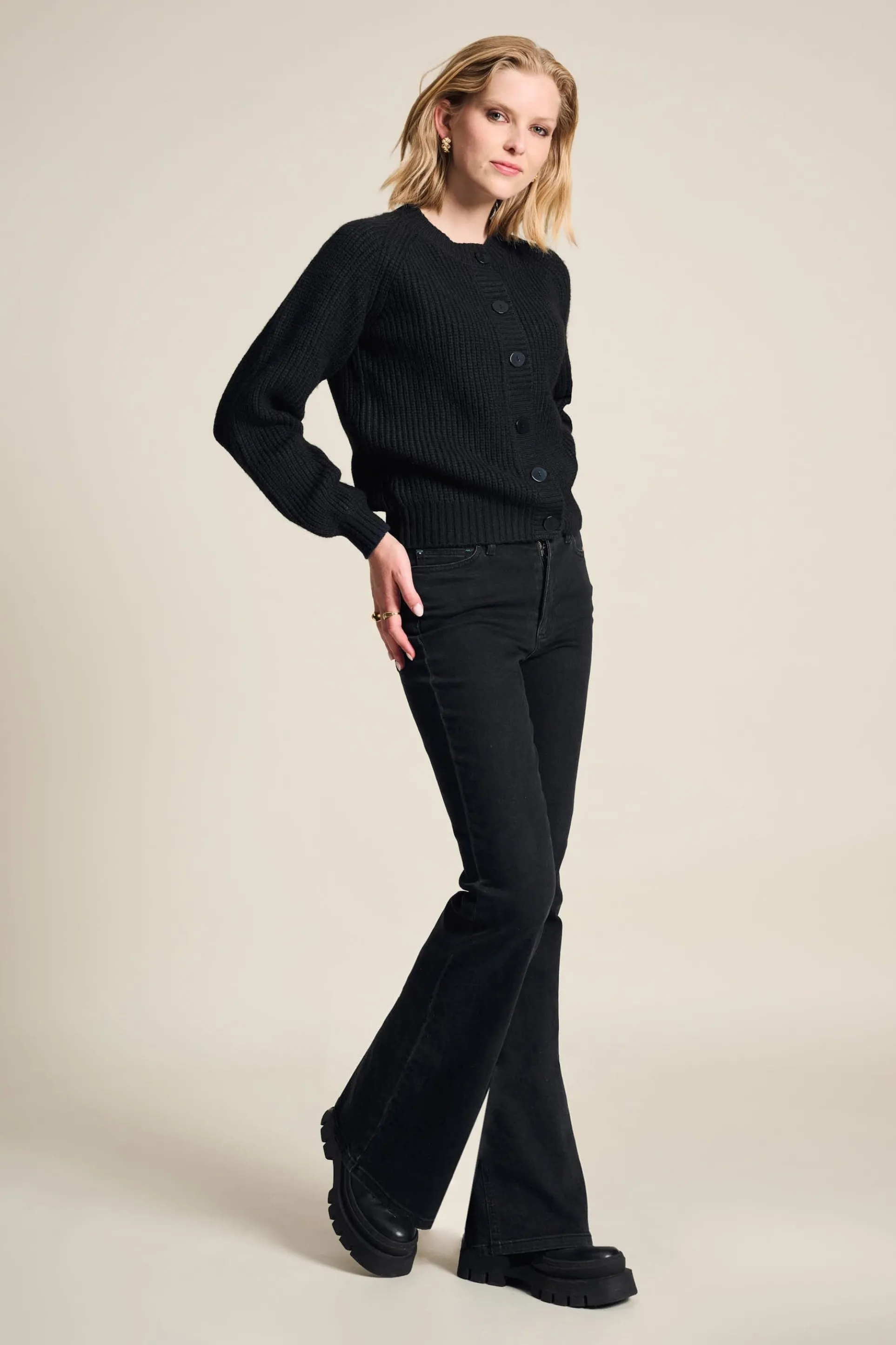 JEANS Esmee Flare Vintage Black