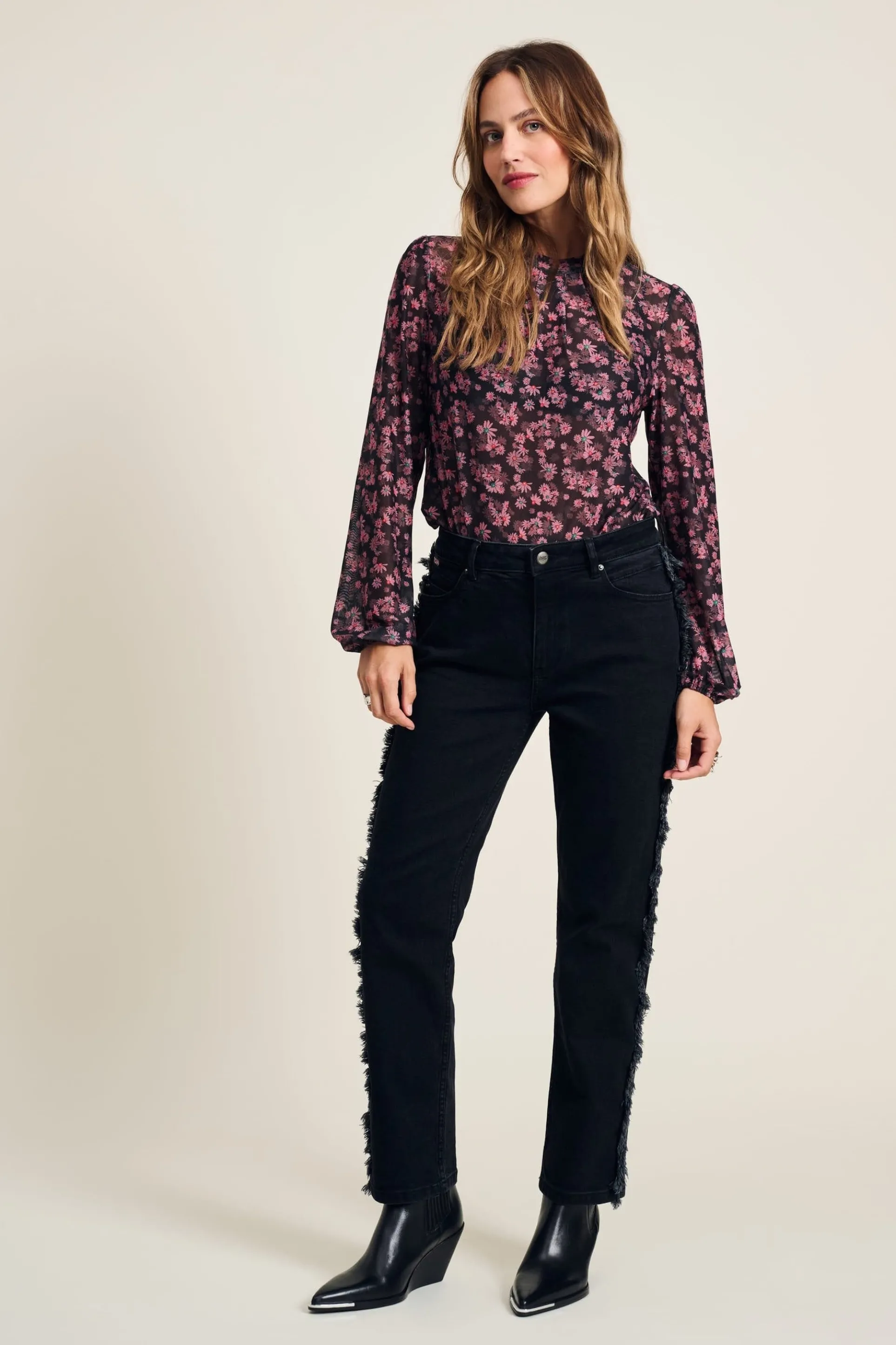 JEANS Tapered Washed Black