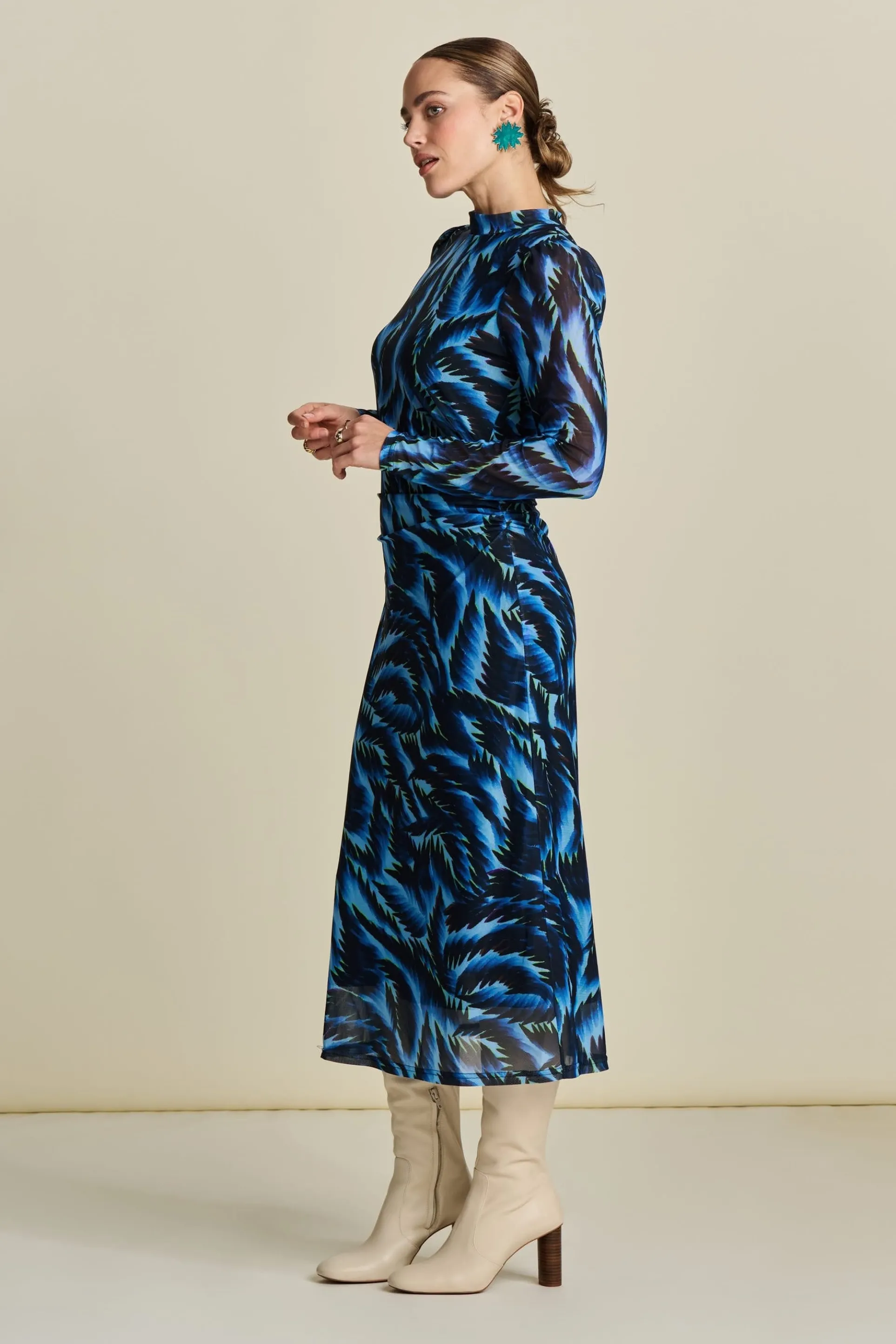 JURK Feathers Blue Mesh