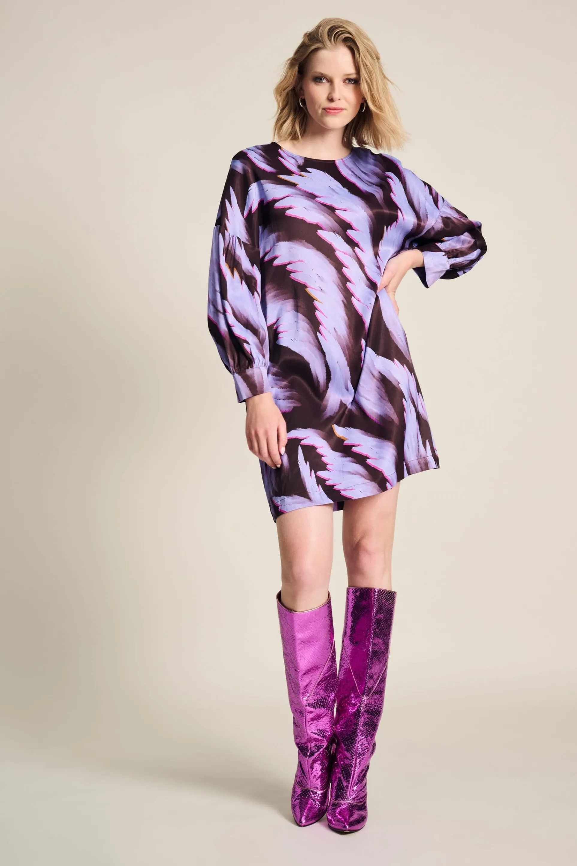 JURK Satin Feathers Brown