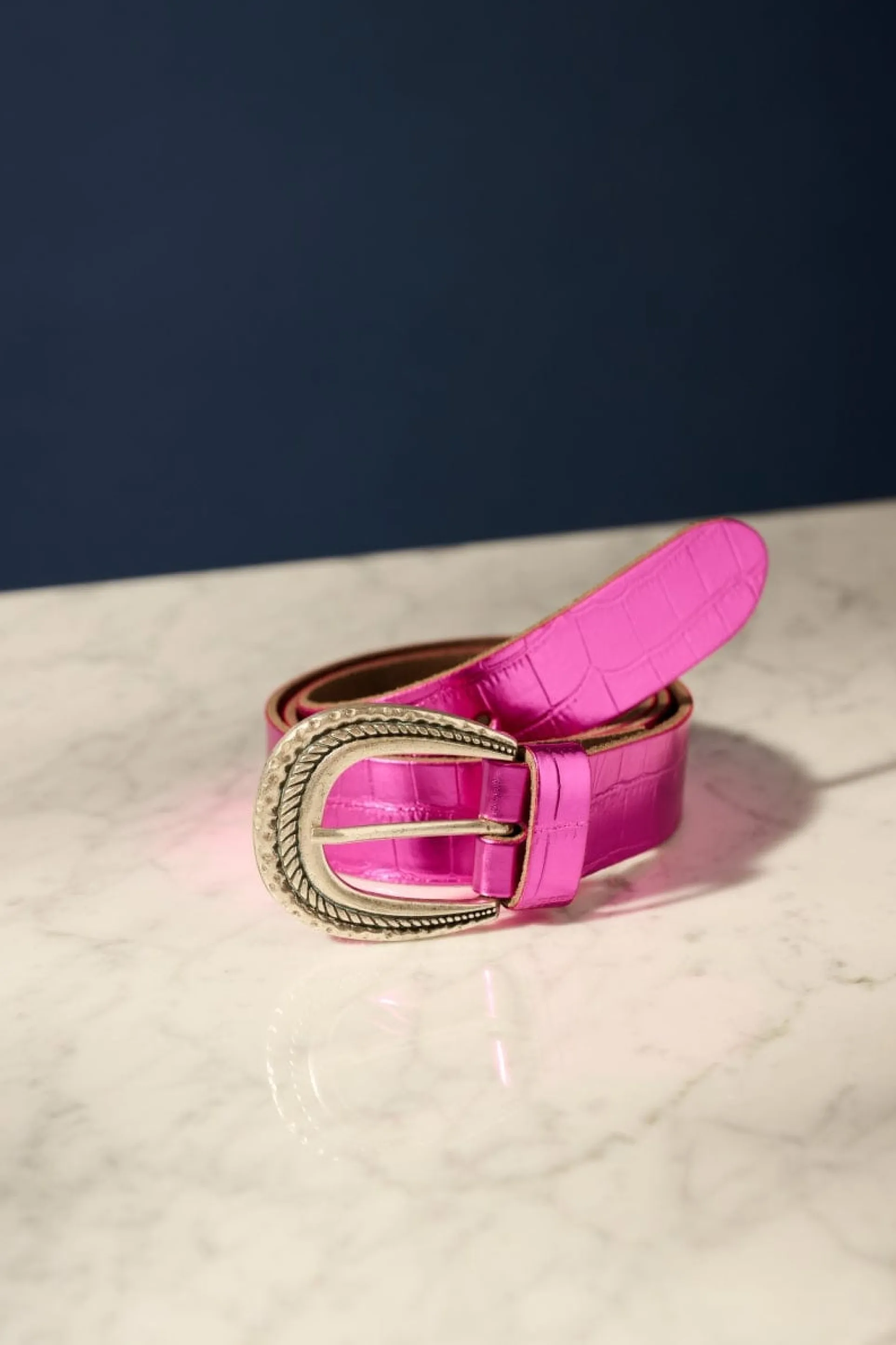 RIEM Metallic Fuchsia Croco