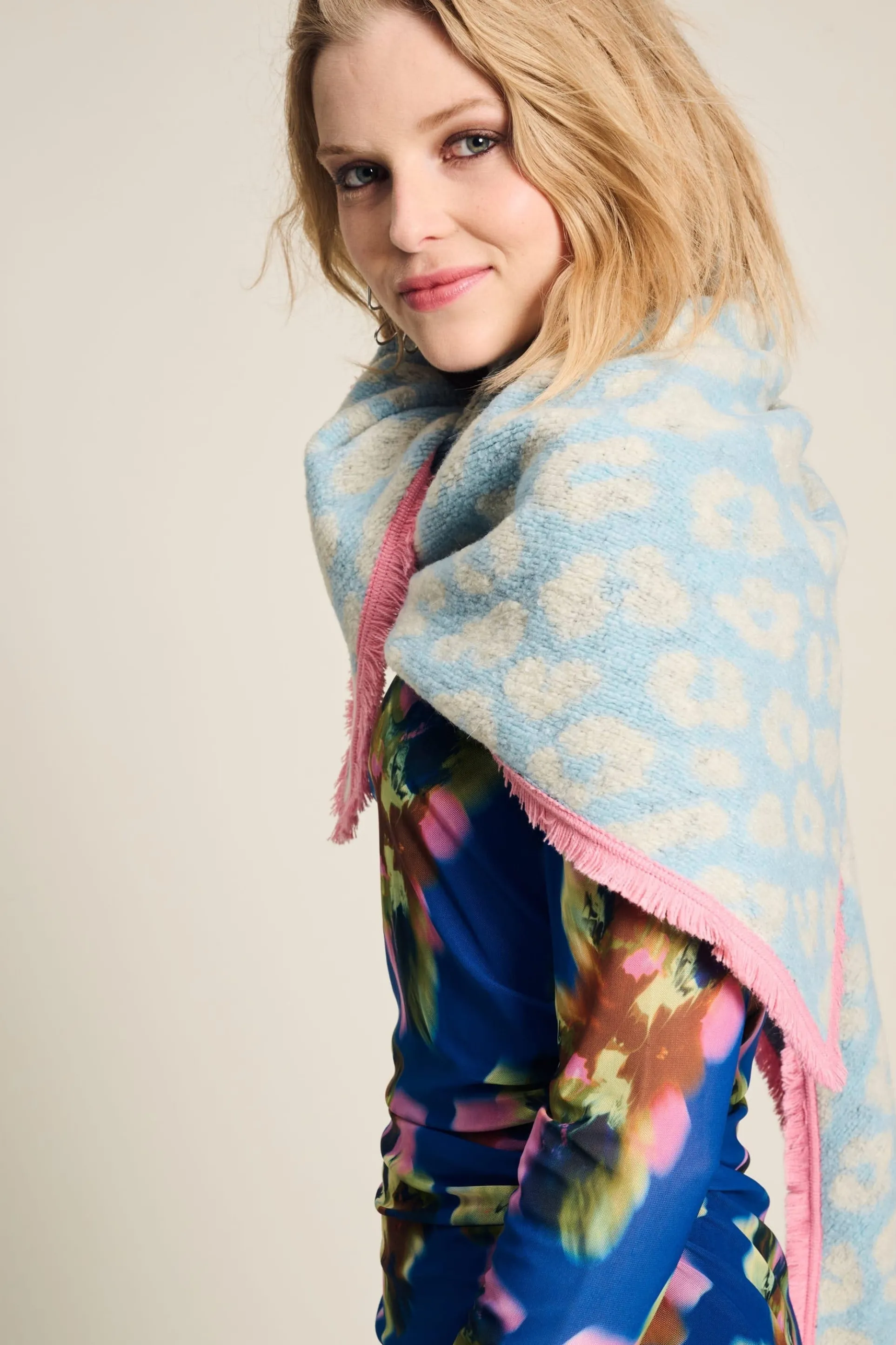 SJAAL Animal Blue Ecru