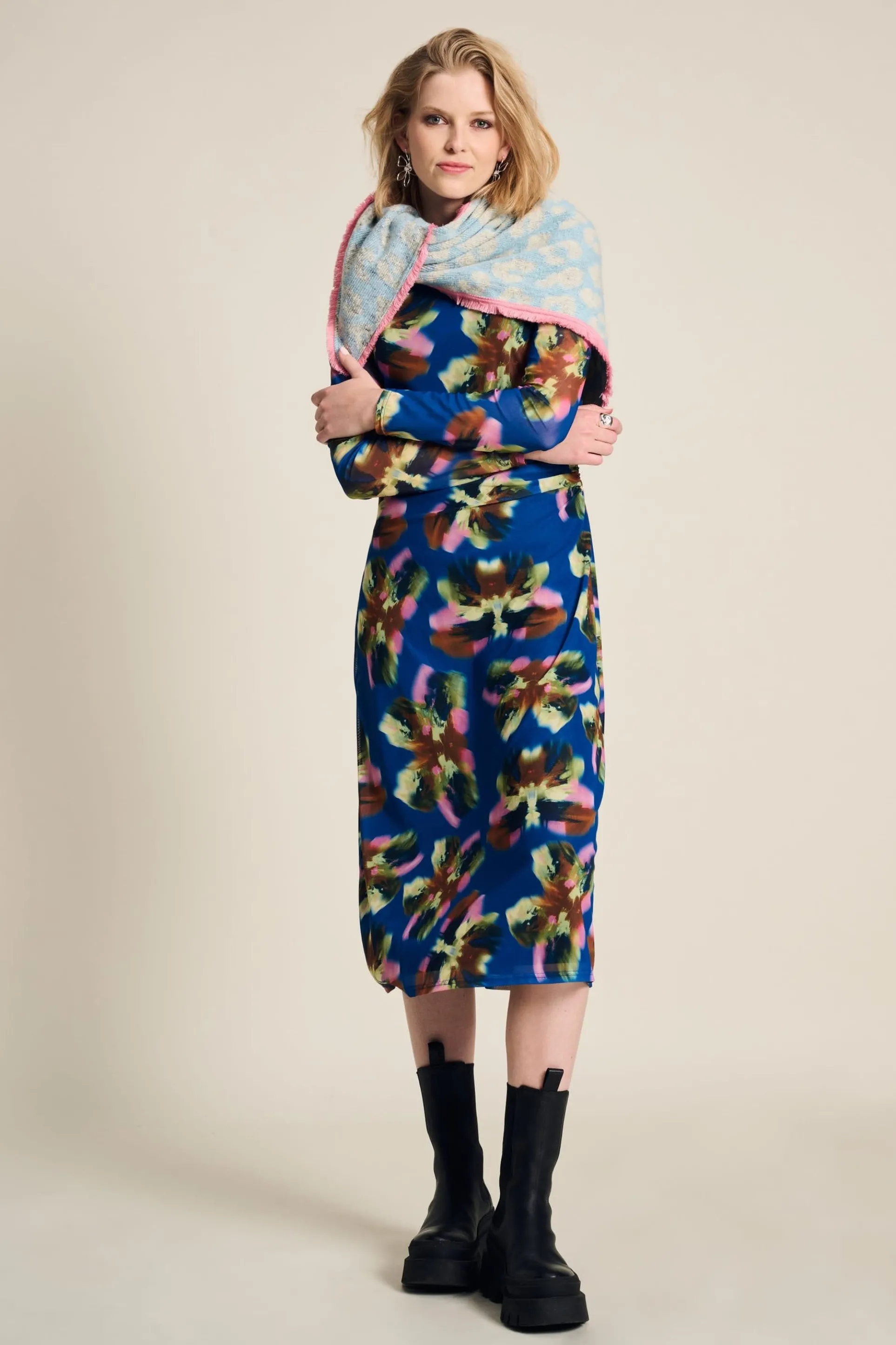 SJAAL Animal Blue Ecru