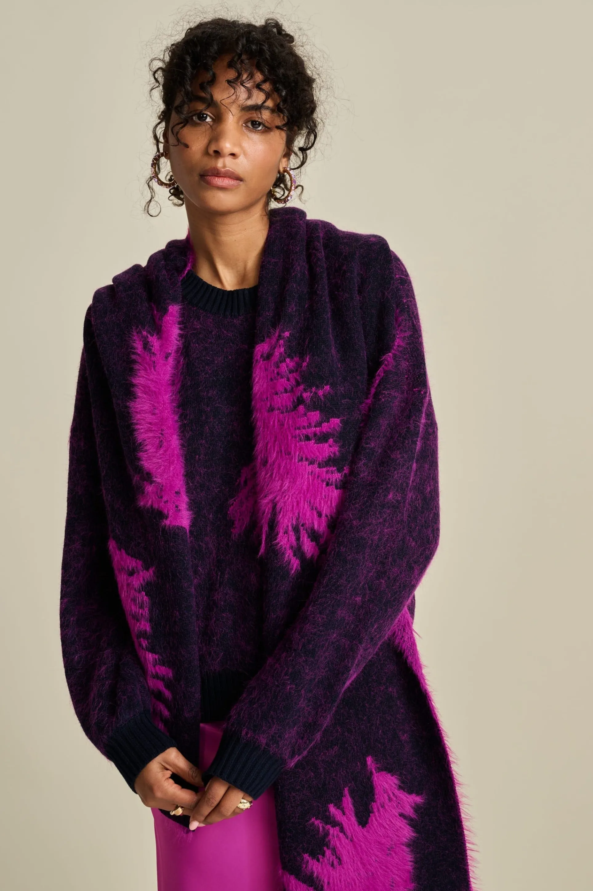 SJAAL Feathers Midnight Blue